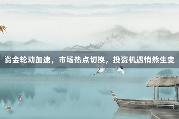 资金轮动加速,市场热点切换,投资机遇悄然生变