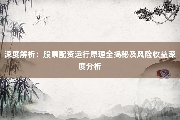深度解析：股票配资运行原理全揭秘及风险收益深度分析